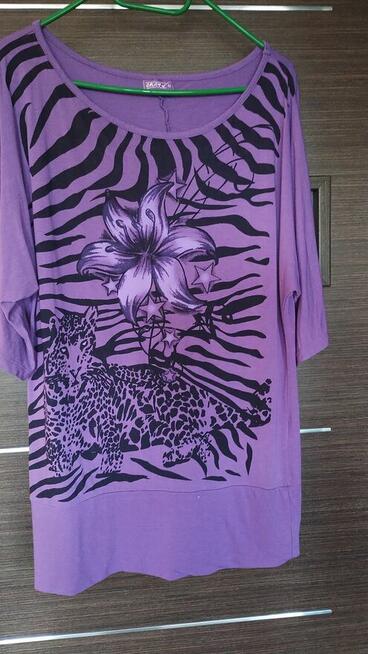 Ładna bluzka w kolorze fioletowym OKAY – rozmiar 42