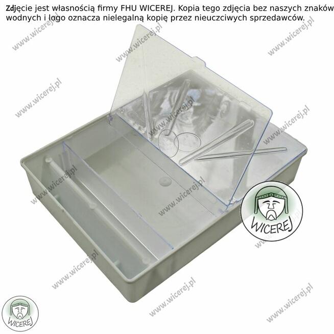 Podkarmiaczka skrzynkowa plastikowa 1,5L dla Pszczół na syro