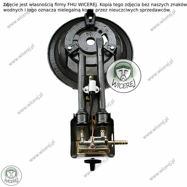 Żeliwny Taboret gazowy do topiarek, uniwersalny z zapłonem p
