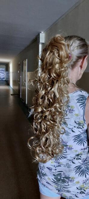 Długie kręcone falowane doczepiane włosy