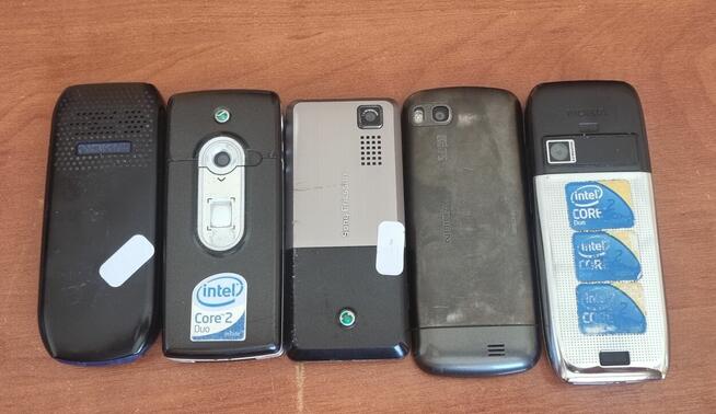 Stare telefony, różne marki Nokia, Sony