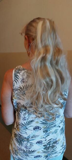 Długie kręcone falowane doczepiane włosy