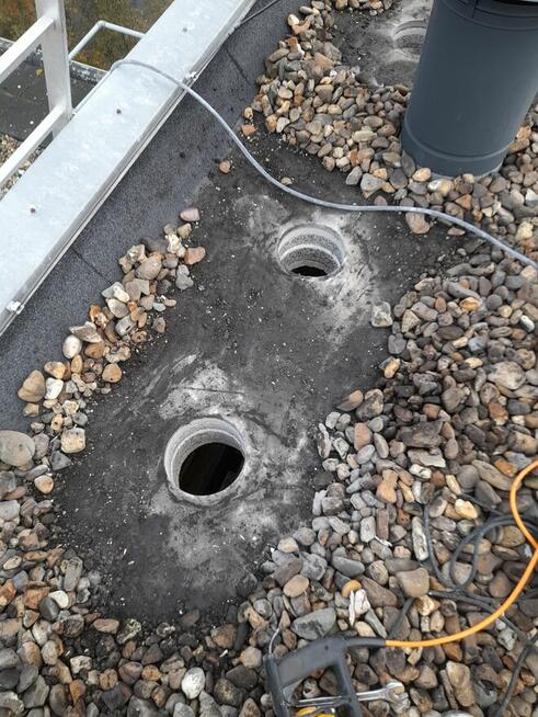 Wiercenie otworów pod rekuperację, wentylację, odpływy sanita