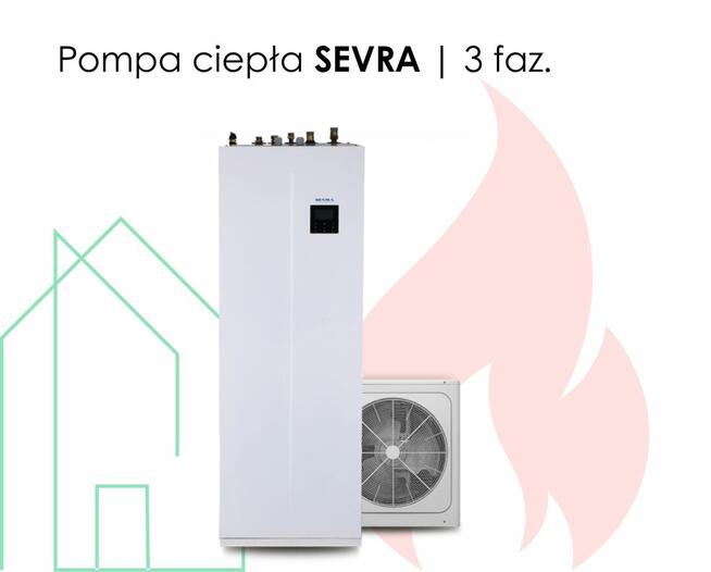 Pompa Ciepła SEVRA Ecos Heat | Split | 3 faz. |zasobnik 240