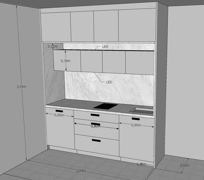 PROFESJONALNA kuchnia meble kuchenne PRODUCENT Blum LED