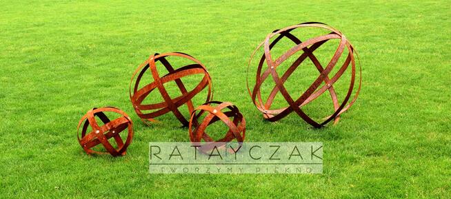 Sfery Ogrodowe ze stali Corten