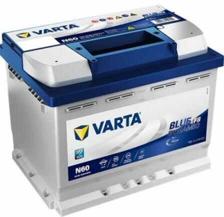 Akumulator 60Ah 640 A VARTA Blue Dynamic EFB START&STOP N60