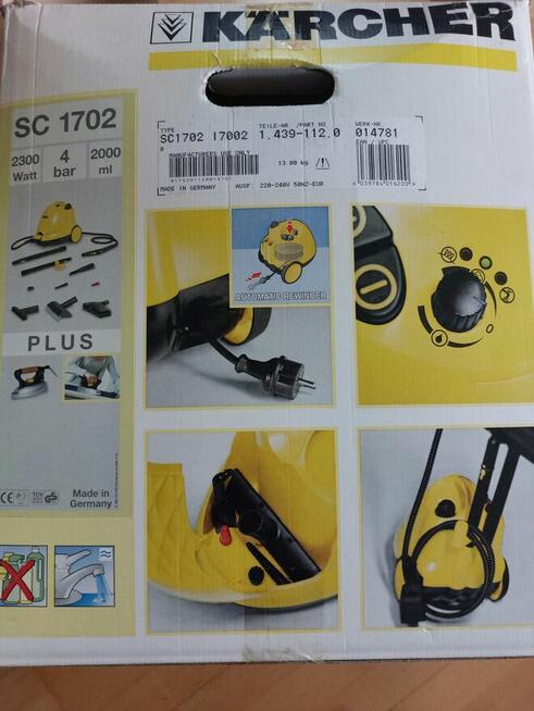 Karcher SC 1702 PBE Odkurzacz parowy z żelazkiem