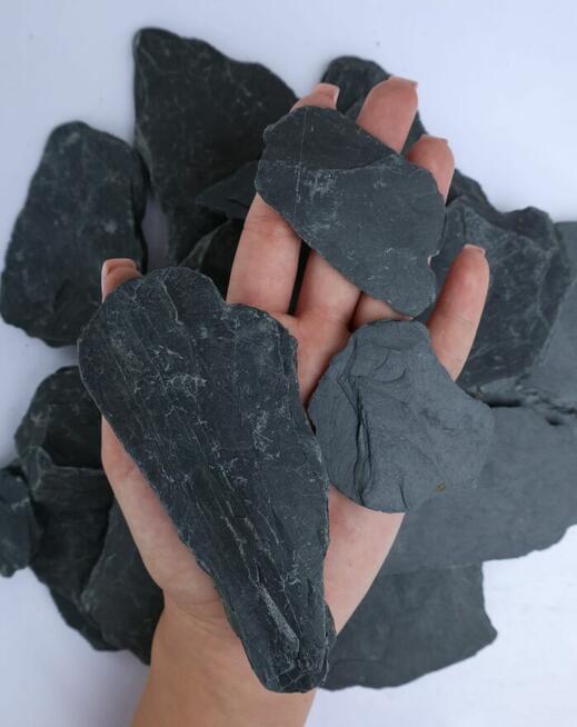 Biała Marianna, łupek, Kamień Ogrodowy ozdobny otoczak grys