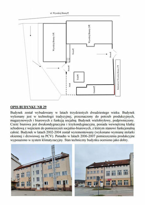 SYNDYK sprzeda budynek przemysłowo-biurowy w Lidzbarku Warm