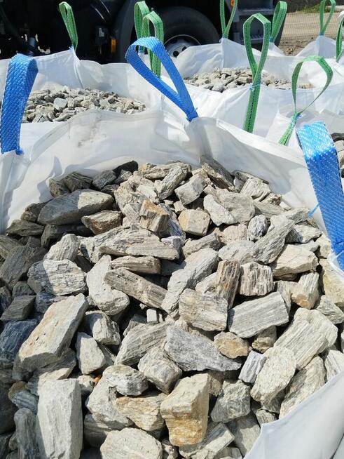 Biała Marianna, łupek, Kamień Ogrodowy ozdobny otoczak grys