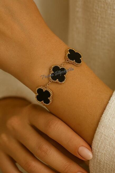 Bransoletka Van Cleef & Arpels Alhambra – czarny onyks