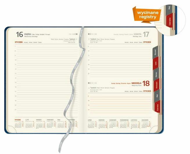 2026 terminarz B5 dzienny kalendarz w ekoskórze