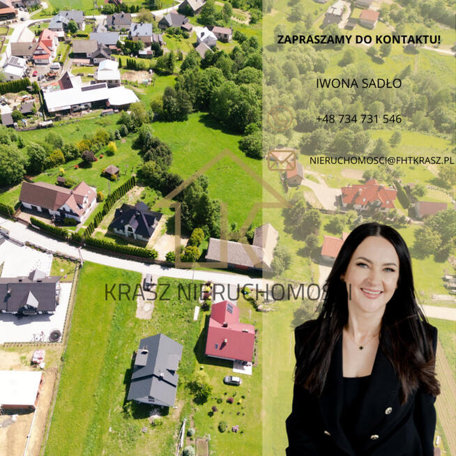 Dom na pięknej widokowej działce w Krzeczowie