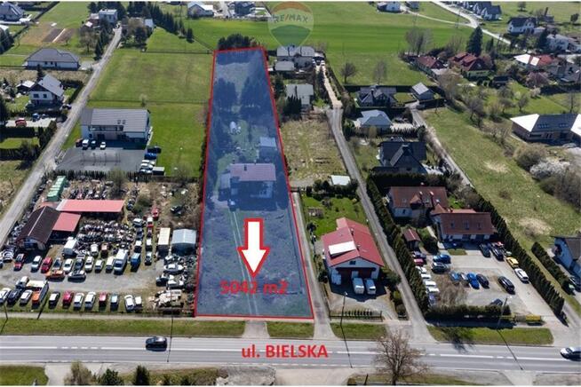 Działka inwestycyjna 0,5 HA usługowo-mieszkaniowa