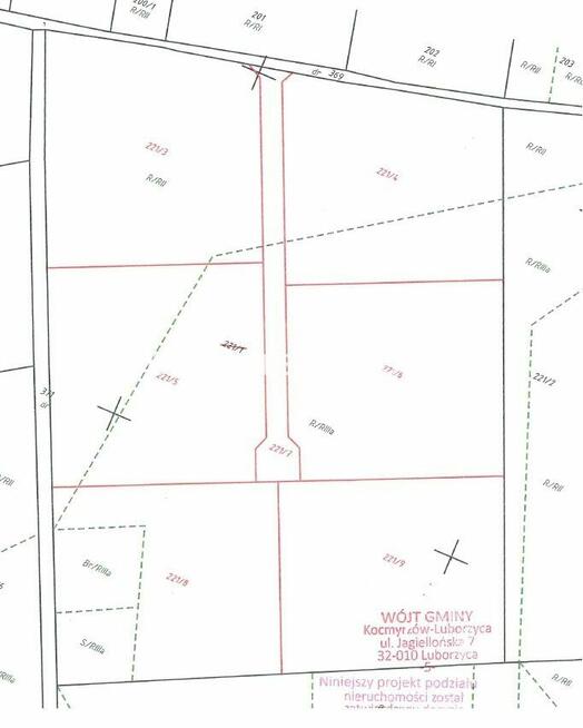 Działka budowlana Rawałowice gm. Kocmyrzów-Luborzyca