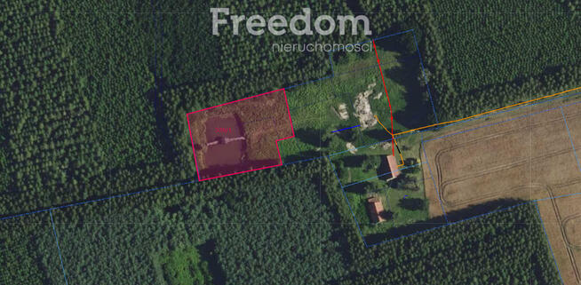 Malownicza działka 2 790 m² ze stawem przy lesie