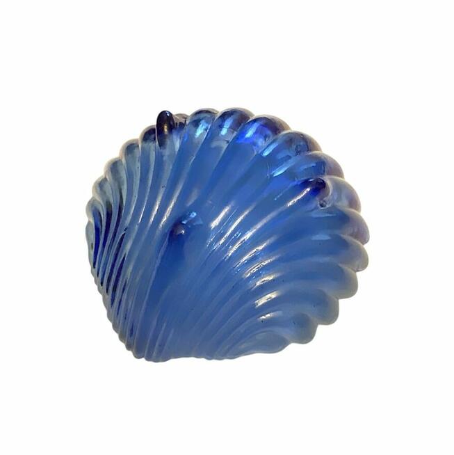 Szklany kobaltowy półmisek dekoracyjny