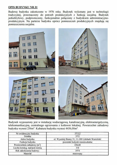 SYNDYK sprzeda budynek przemysłowo-biurowy w Lidzbarku Warm