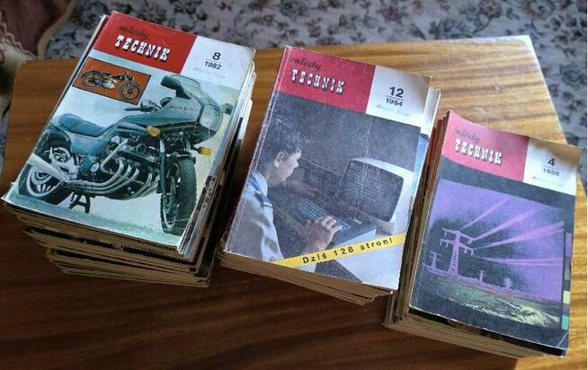 Młody Technik 1964-1988 stara kolekcja 96 egz. PRL
