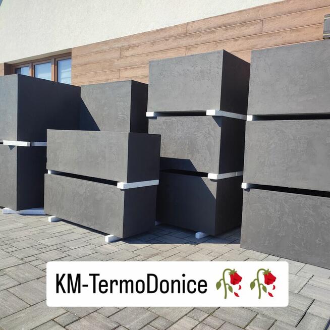 Donice ogrodowe termo. Różne wykończenia. Dowolne wymiary