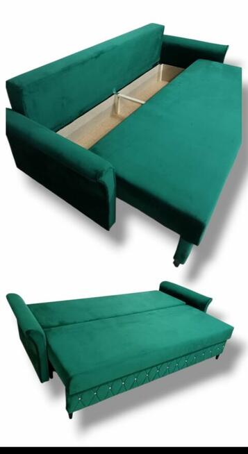 Sofa Lorenzo Glamour rozkładana kryształ Kanapa