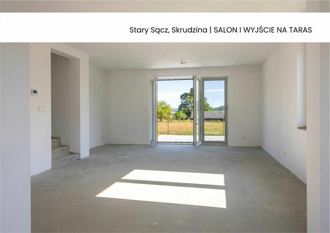 Bliźniak na 6,5 arowej działce! Stary Sącz, Skrudzina