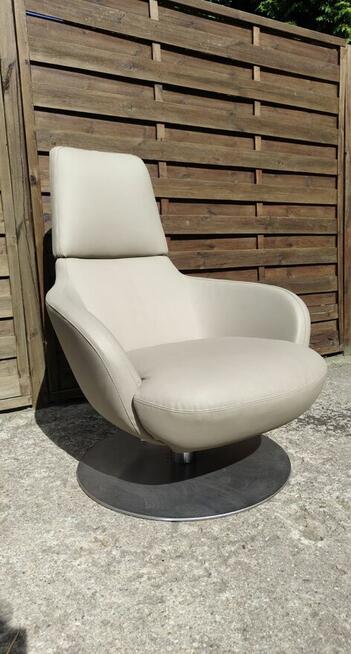 Fotel Natuzzi obrotowy wygodny elegancki vintage