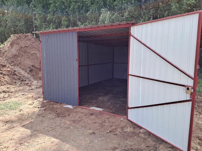 Garaż blaszany 3x5m i 4x6m II gatunek NOWY idealny na budowę