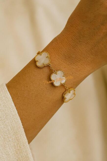 Bransoletka Van Cleef & Arpels Alhambra – masa perłowa