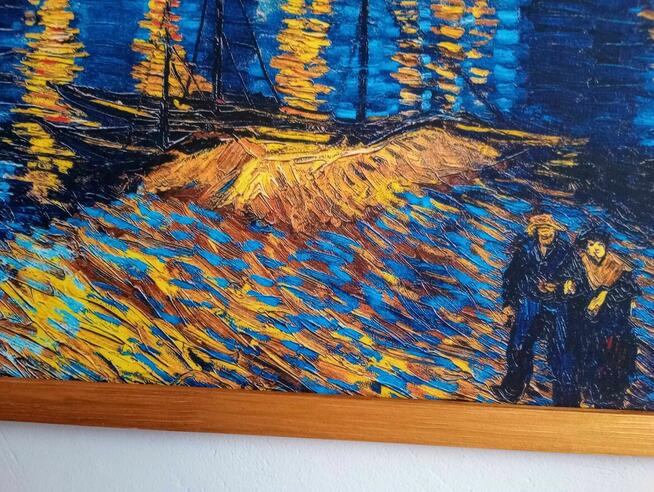 Obraz na płótnie, Gwiaździsta noc nad Rodanem, Vincent vanGogh