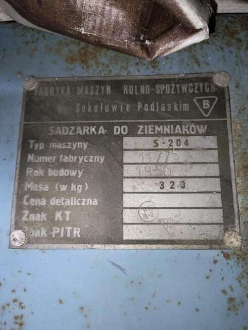 Sadzarka do ziemniaków S-204 polska dwurzędowa