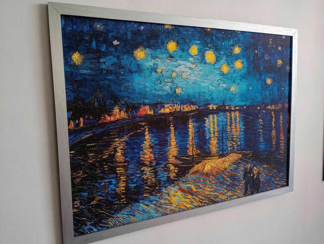 Obraz na płótnie, Gwiaździsta noc nad Rodanem, Vincent vanGogh