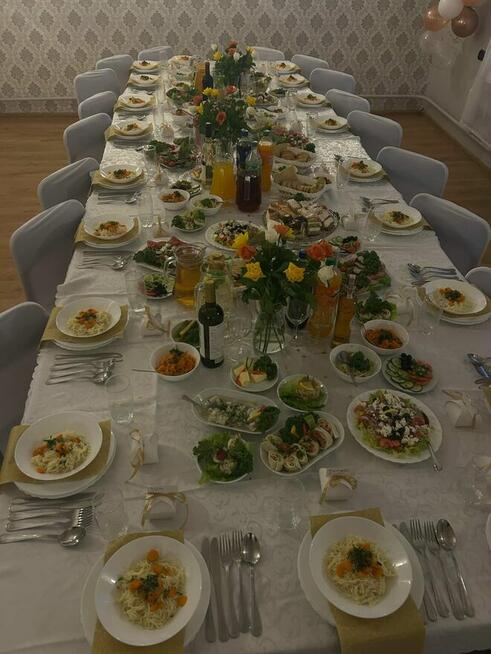 Sala do organizacji przyjęć okolicznościowych z kuchnią