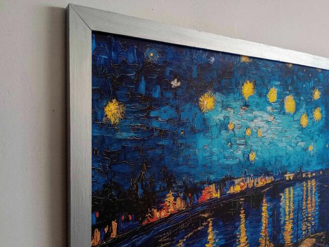 Obraz na płótnie, Gwiaździsta noc nad Rodanem, Vincent vanGogh