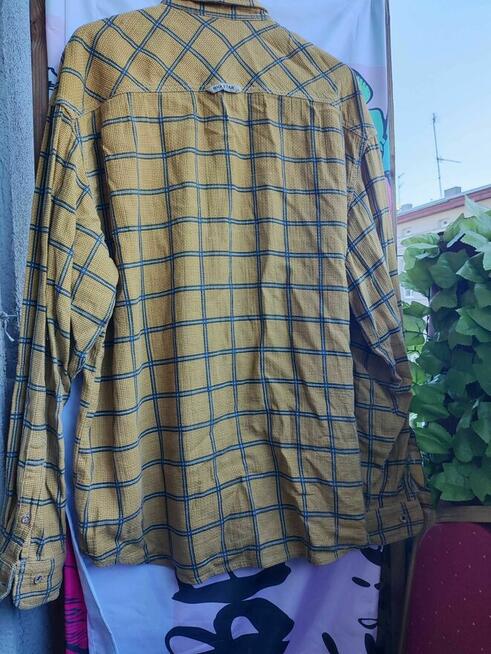 Koszula Big Star Bawełniana z Bawełny długi rękaw żółta