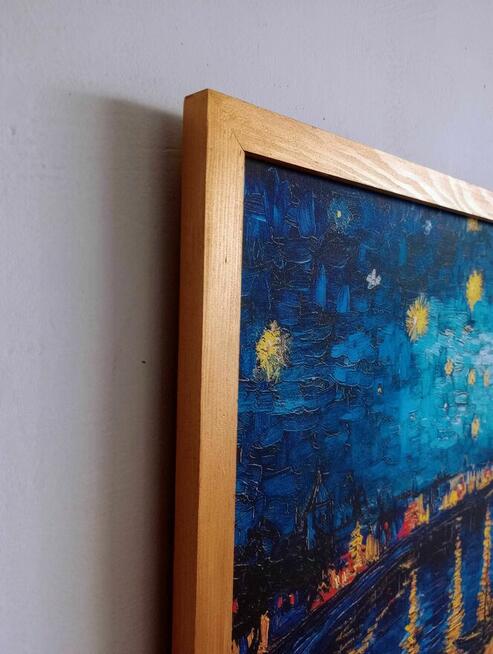 Obraz na płótnie, Gwiaździsta noc nad Rodanem, Vincent vanGogh