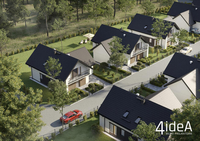 Domy w środku Lasu.