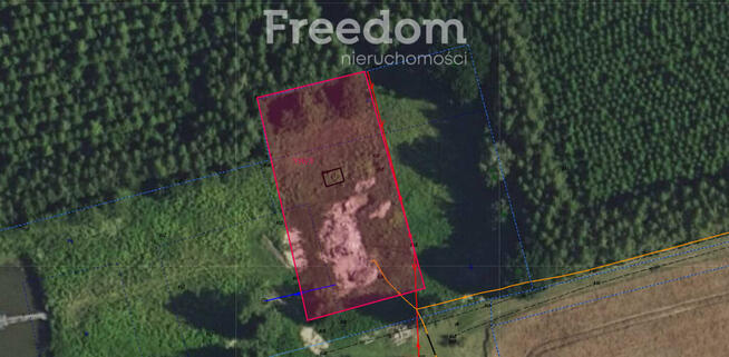 Działka 1 755 m² otoczona lasem na Warmii