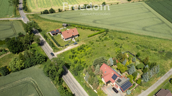 Działka z projektem domu i budynku z wiatą !