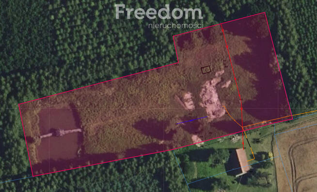 Malownicze działki 8324m² ze stawem otoczona lasem