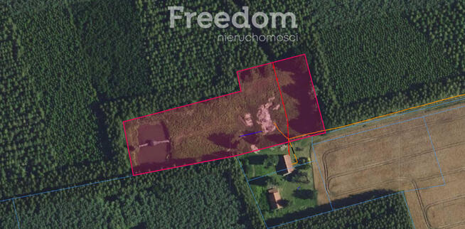 Malownicze działki 8324m² ze stawem otoczona lasem