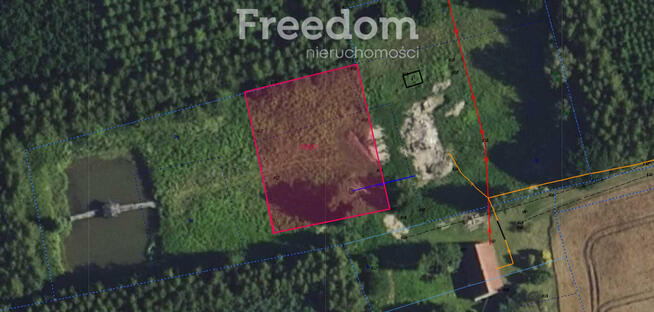Malownicze działki 8324m² ze stawem otoczona lasem