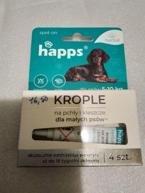 Preperat przeciw pchłom i kleszczom dla małych psów*HAPPS*