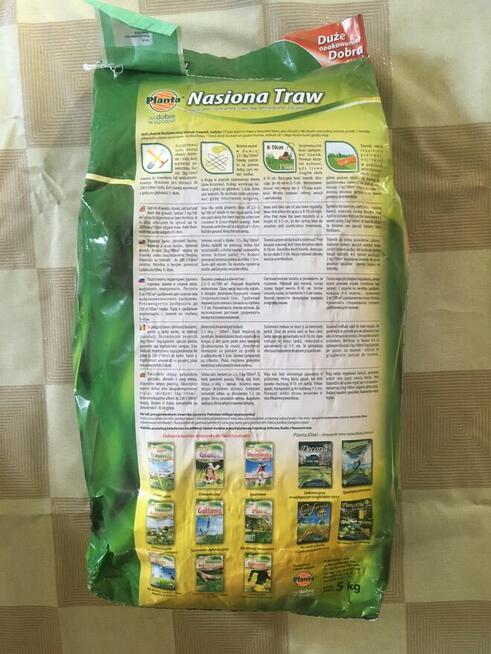 Trawa nasiona Planta 5 kg Trawnik wolno rosnący 200 m kw.