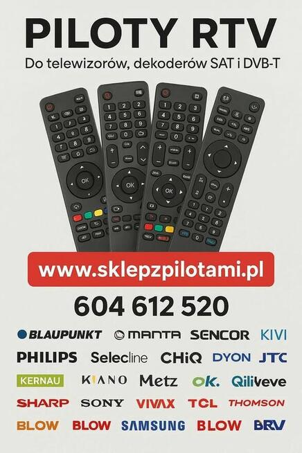 Piloty do telewizorów