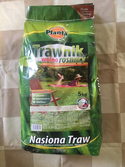Trawa nasiona Planta 5 kg Trawnik wolno rosnący 200 m kw.