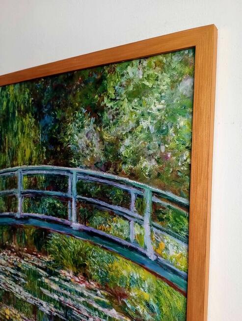 Obraz na płótnie -Japoński most, Claude Monet, 50x70cm