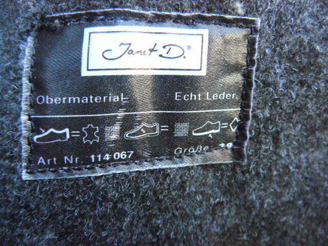 Skorzane, niemieckie kozaki damskie, rozmiar 38