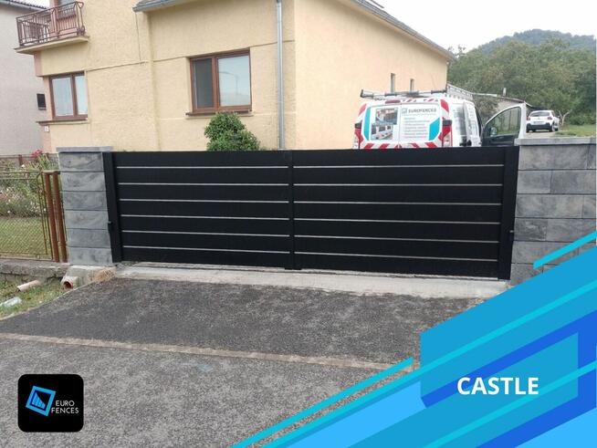 Nowoczesne ogrodzenie aluminiowe Euro Fences - model NU